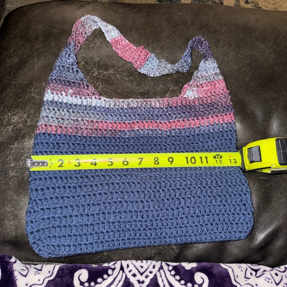 Multicolor Crochet Shoulder Bag